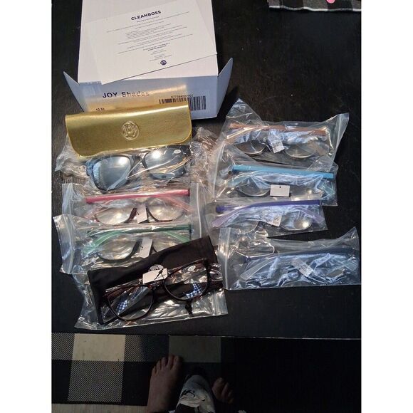 +2.50 Reader Glasses Sunglasses Bifocal Transitional Blue Light Joy CleanBoss - Picture 4 of 4